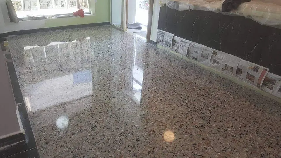 Pulido y abrillantado de terrazo en Ourense